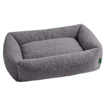 Hunter Hundeseng i Teddyplys Design Kumara Grå